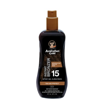 SPF 15 SPRAY GEL WITH BRONZER